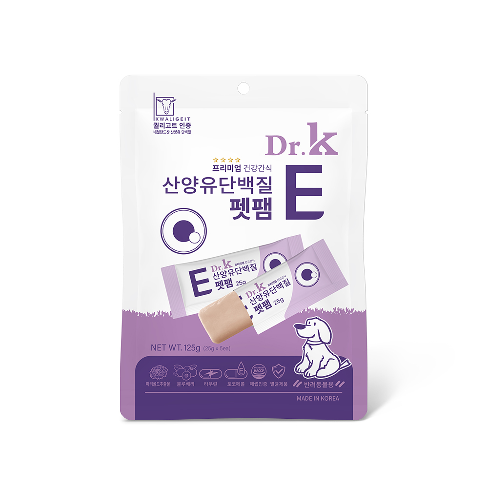 닥터케이 프리미엄 산양유단백질 펫팸 125g (25g X 5개)