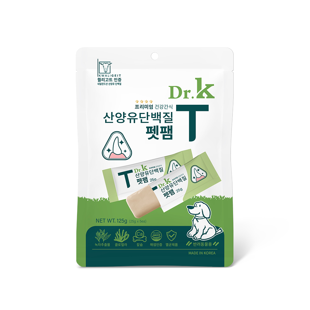 닥터케이 프리미엄 산양유단백질 펫팸 125g (25g X 5개)