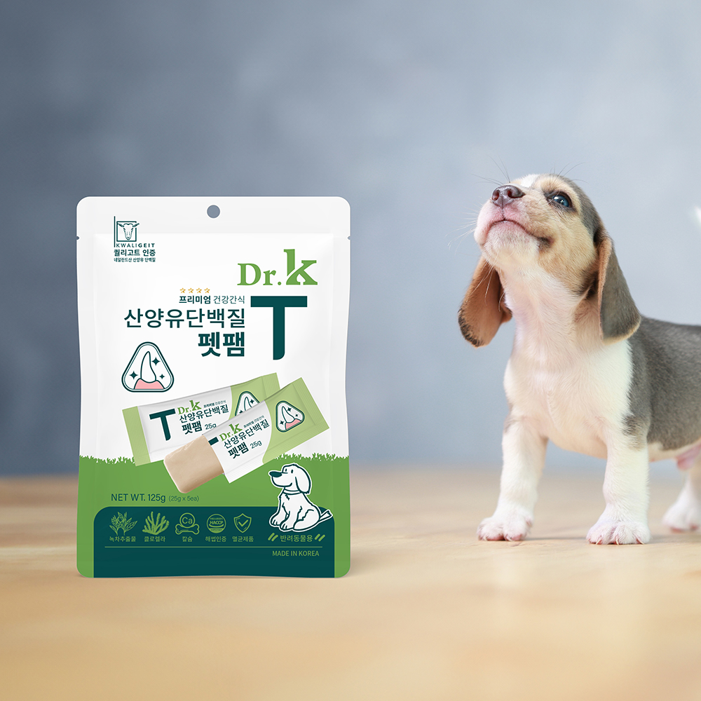 닥터케이 프리미엄 산양유단백질 펫팸 125g (25g X 5개)